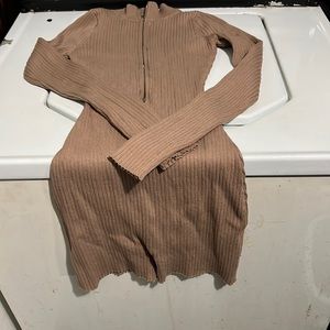 Sweater shorts jumpsuit